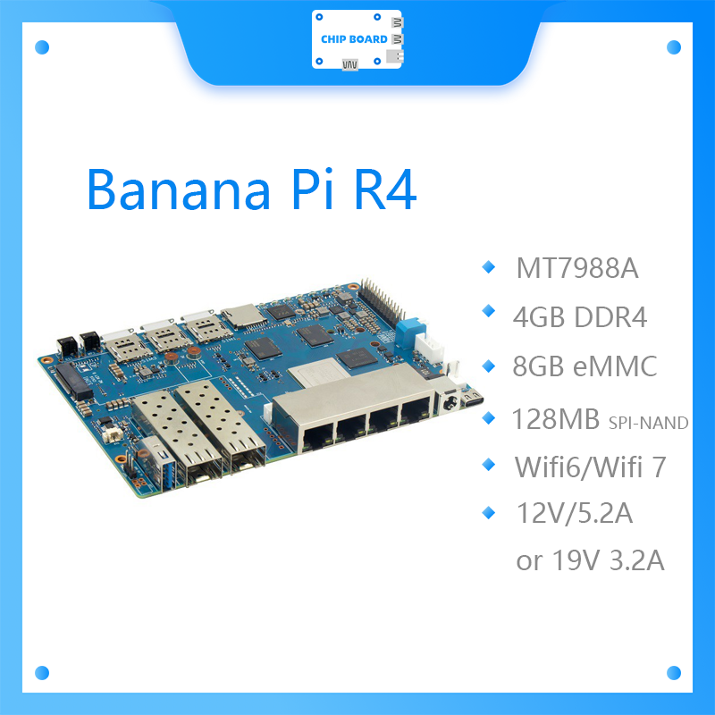 Banana Pi BPI R4 Wifi 7 Board  - Bananapi Bpi R4 Wifi 7 ulasan dan harga