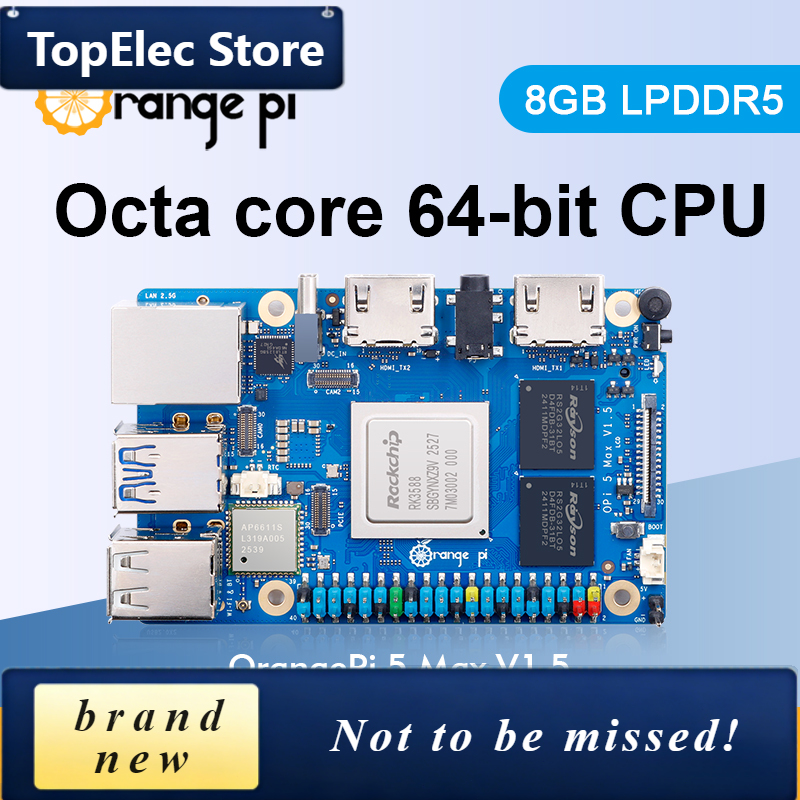 TopElec Orange Pi 5 Max 8GB V1 - Orange Pi 5 Max Rk3588 ulasan dan harga