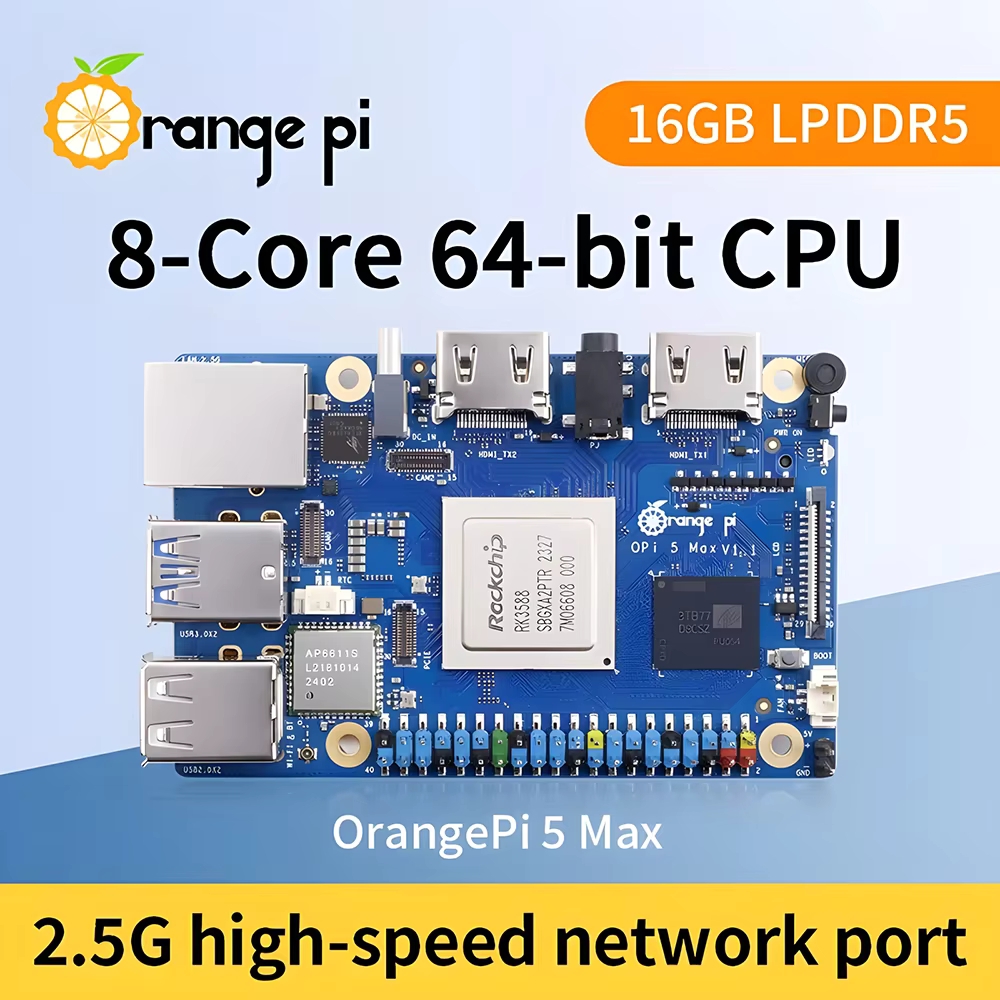 Hot Seller Orange Pi 5 MAX 8GB - Orange Pi 5 Max Rk3588 ulasan dan harga